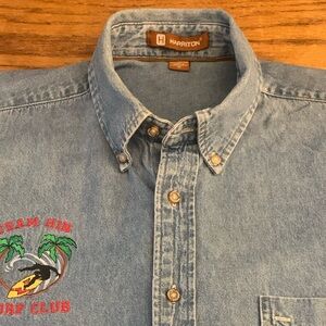 HARRITON LS Team HIN Surf Club Chambray Shirt